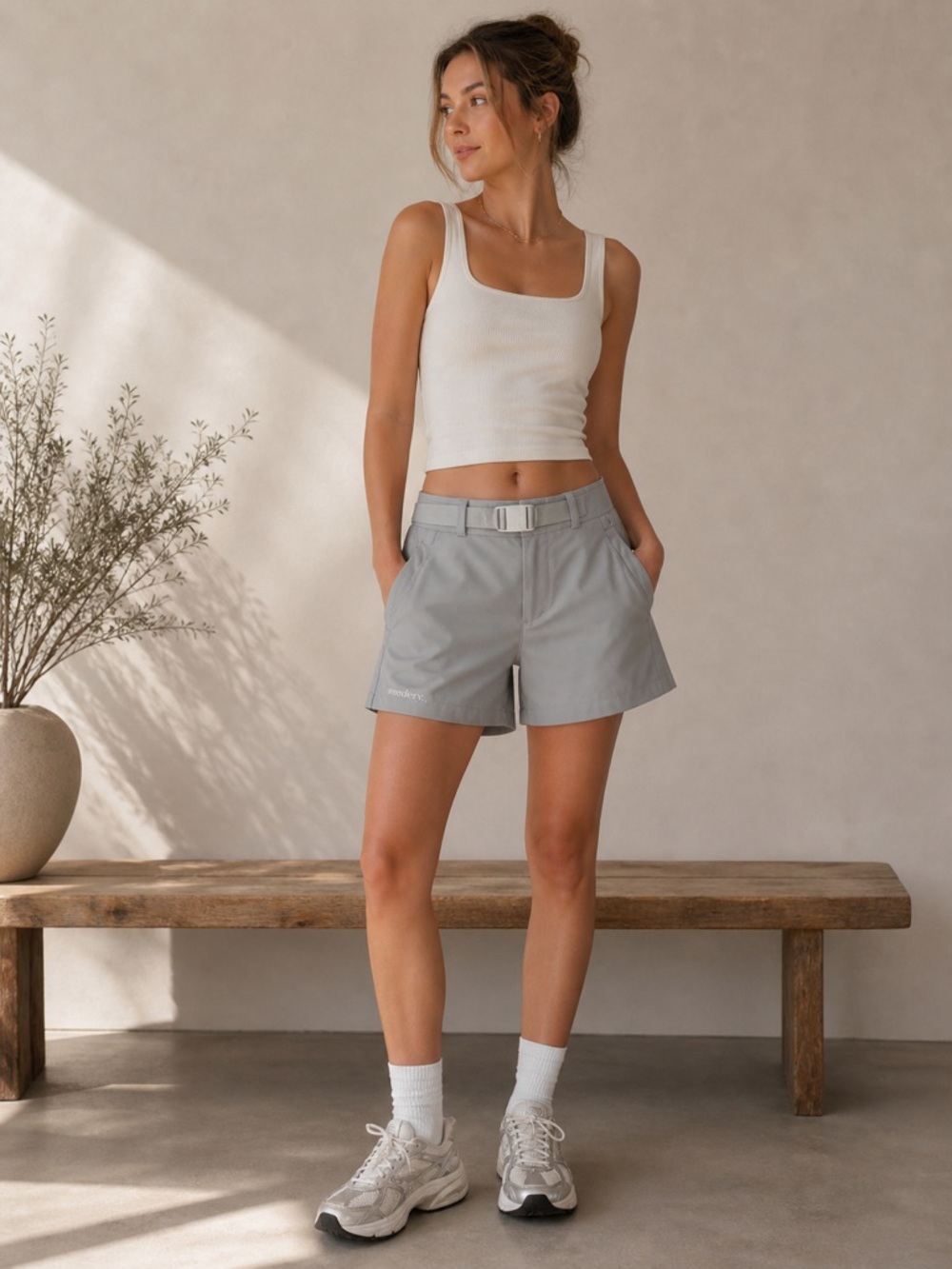 Wonderly Exuma Soft Gray Walking Shorts
